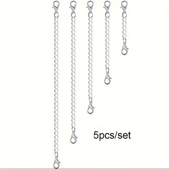 Extenders For Jewelry 5 Different Sizes In Each. ( Gold or Silver) - Picture 2 of 6